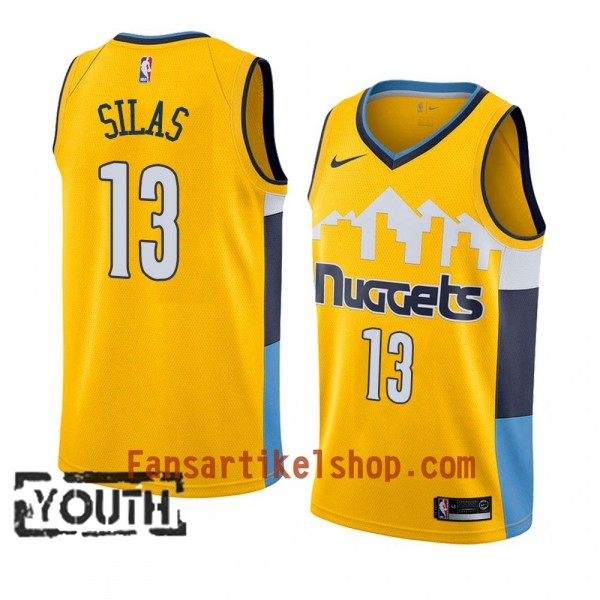 Denver Nuggets Trikot Xavier Silas 13 2018-2019 Nike Gelb Swingman - Kinder Denver Nuggets Trikot Xavier Silas 13 2018-2019 Nike Gelb Swingman - Kinder